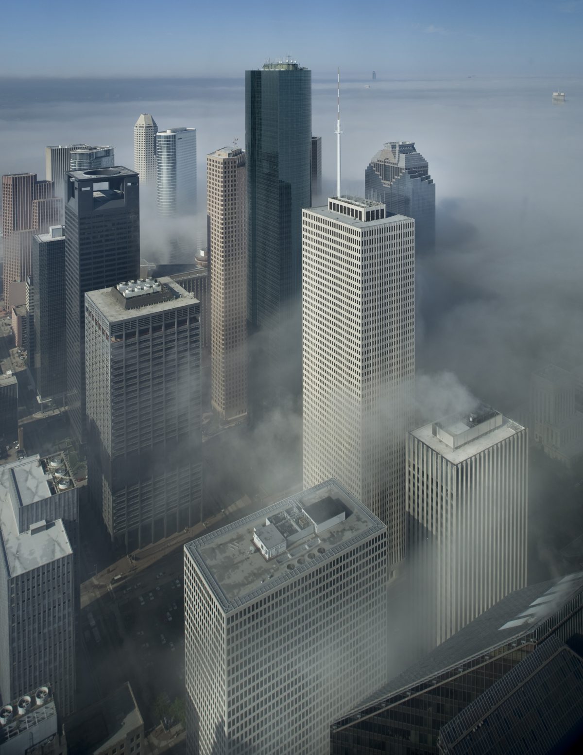 Fog over Houston